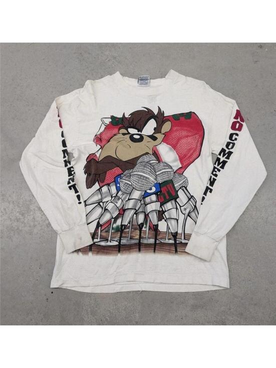 Other - Vintage Looney Tunes Taz "No Comment" long sleeve shirt